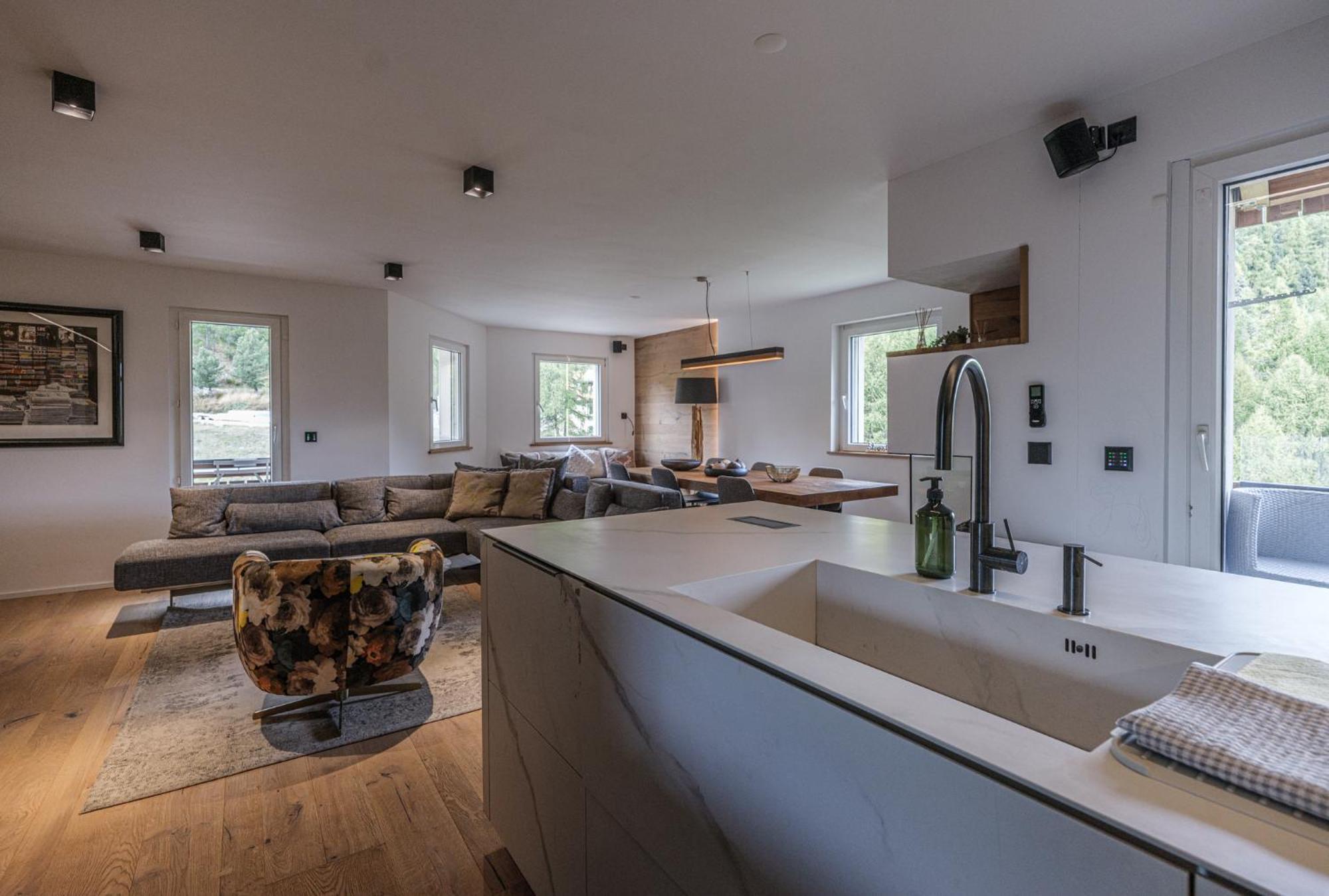 Luxury Mountain Apartment With Private Sauna And Underground Parking Sankt Moritz Buitenkant foto